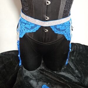 Victoria's Secret  Blue Rhinestone Garter